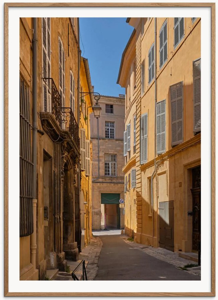Ingelijste digitale print Rue