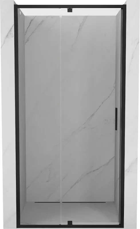 Mexen Exo douchedeur draaiend 110 cm, transparant, zwart - 819-110-000-70-00