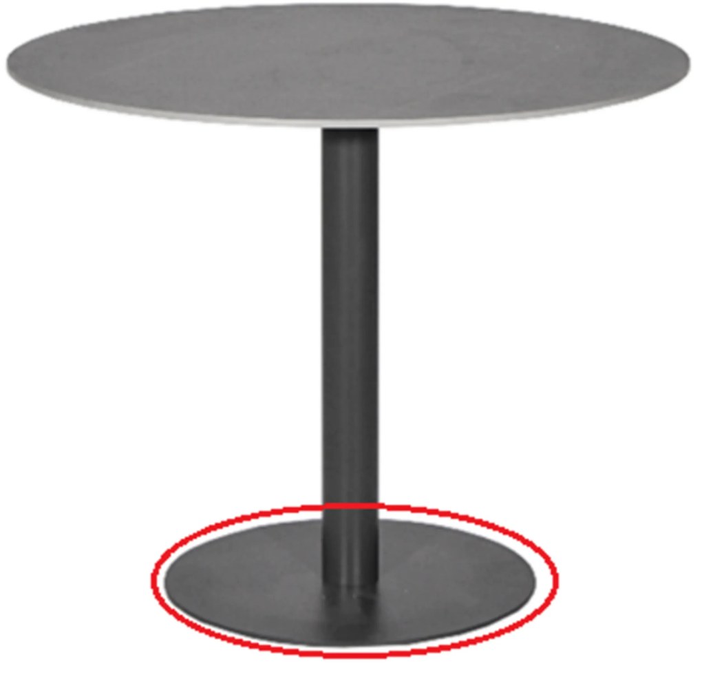 Bistroset 2 personen 70 cm Aluminium/wicker Grijs Lifestyle Garden Furniture Western/Como
