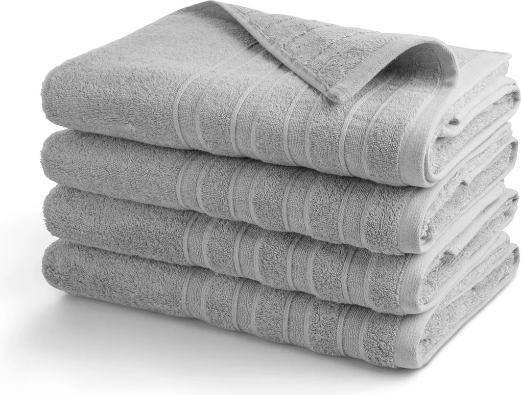 Handdoek DoubleLife  Recycled Cotton Collectie– 4 stuks – 70×140 – sandy grey