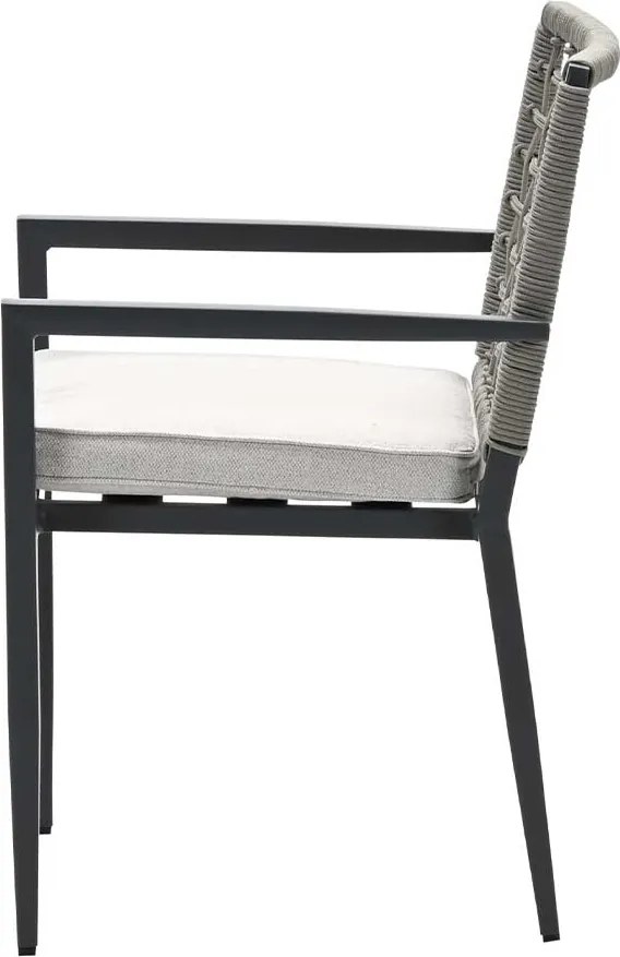 Garden Impressions Burela tuinstoel taupe - 4 stuks