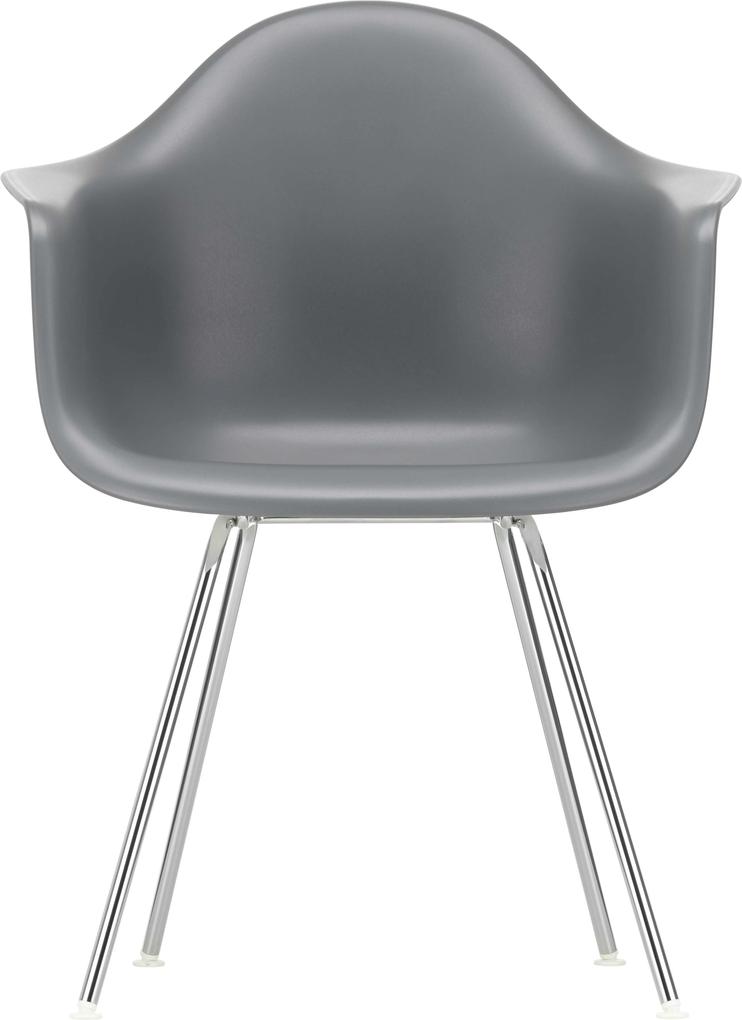 Vitra Eames DAX stoel met verchroomd onderstel graniet grijs