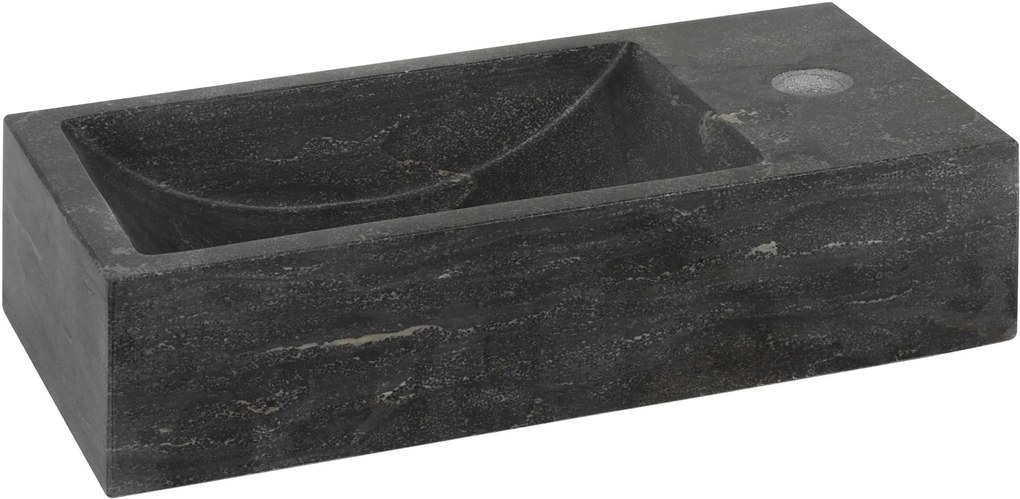 Saqu Nature Collection hardstenen fontein rechts 40x22x10cm