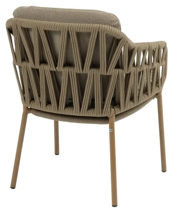 4 Seasons Outdoor Biarritz tuinset amber met Hampton tafel 240 cm Tuinset beige weerbestendig