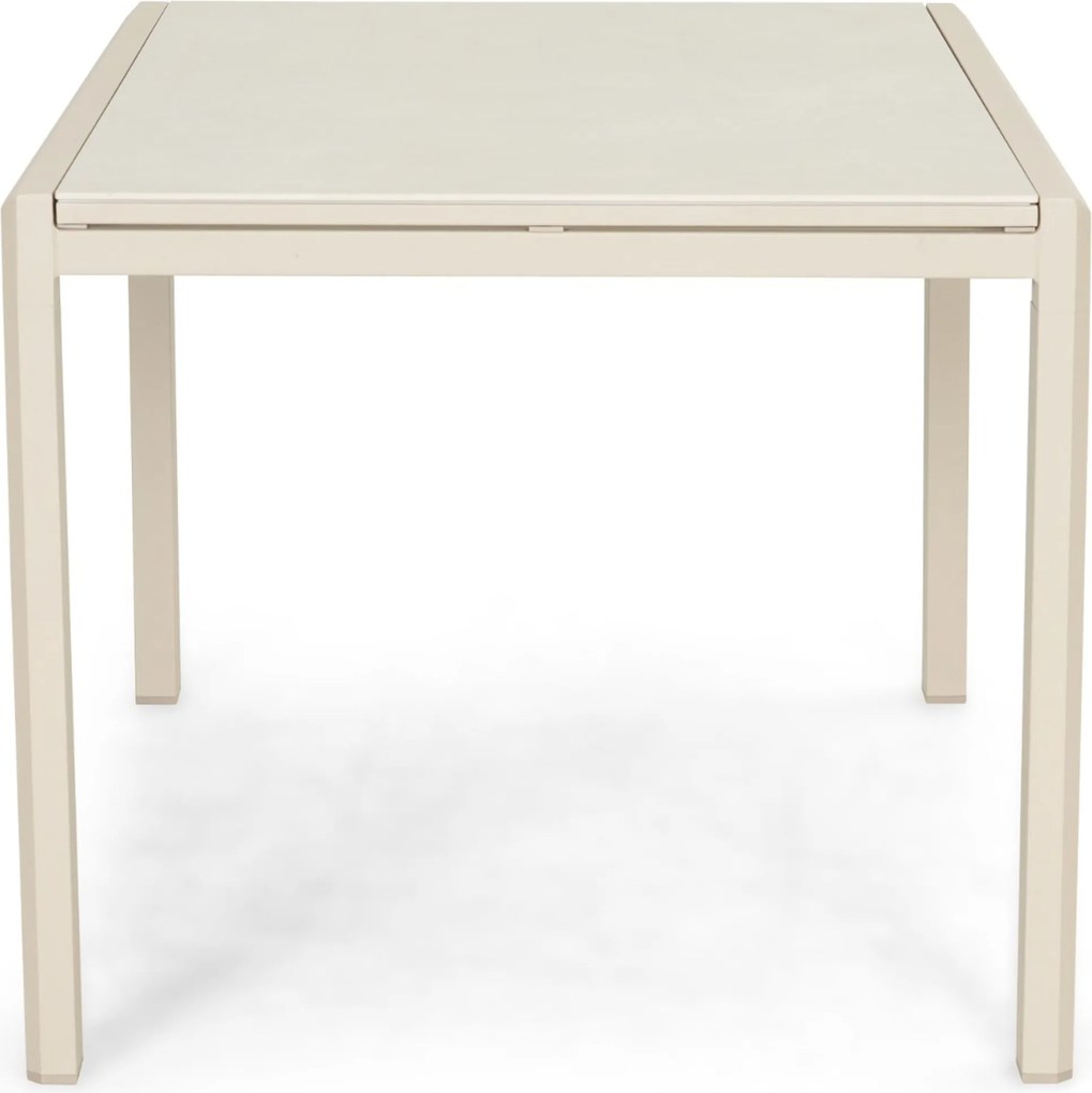 Tuinset 6 personen 140 cm Aluminium Taupe Presto Brentino/Montaro