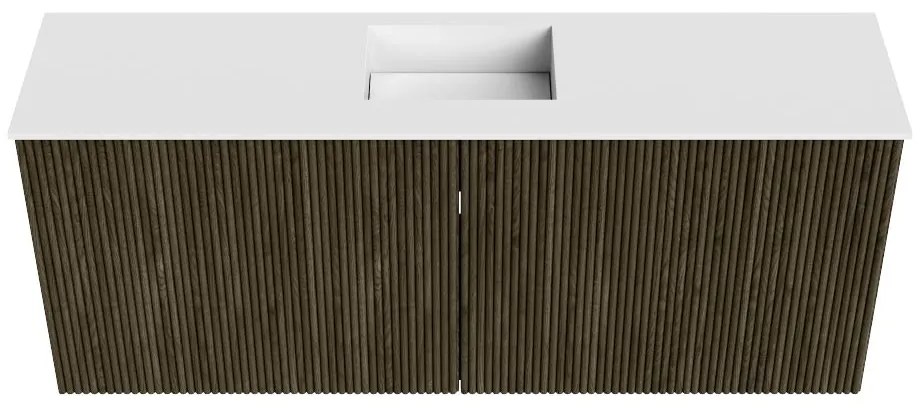 Mondiaz Joya 100cm toiletmeubel shadow met wastafel faye midden 1 kraangat talc