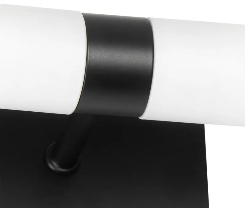 Smart badkamer wandlamp zwart IP44 2-lichts incl. Zigbee G9 - Bath