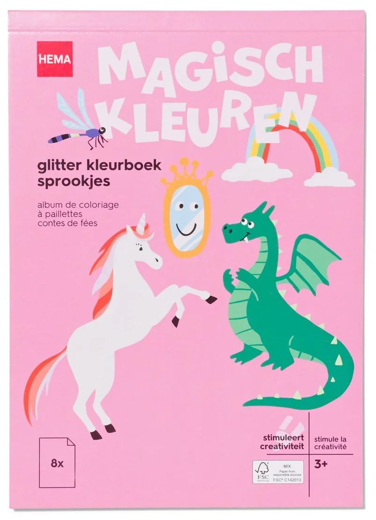 HEMA Glitter Kleurboek Sprookjes 3+
