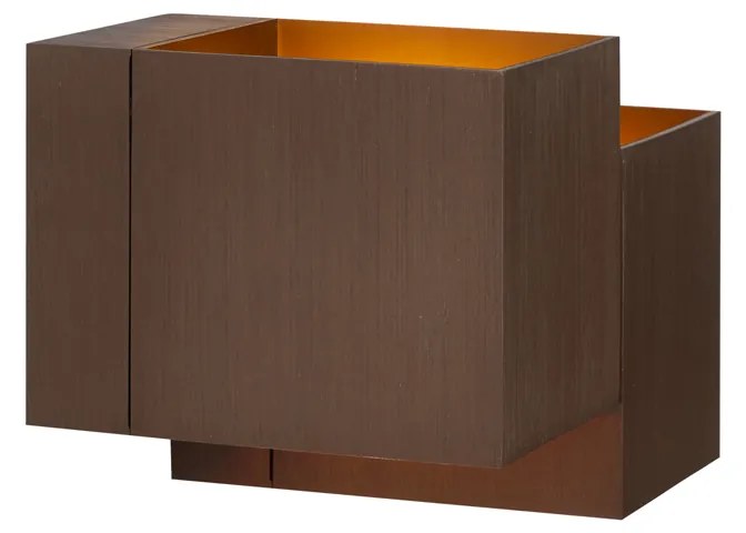 Moderne wandlamp donker brons 2-lichts - Transfer Double