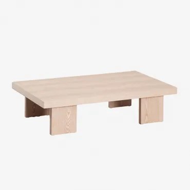 Rechthoekige Salontafel 100x60 Cm In Mdf Bernay Licht Ash Brown - Sklum