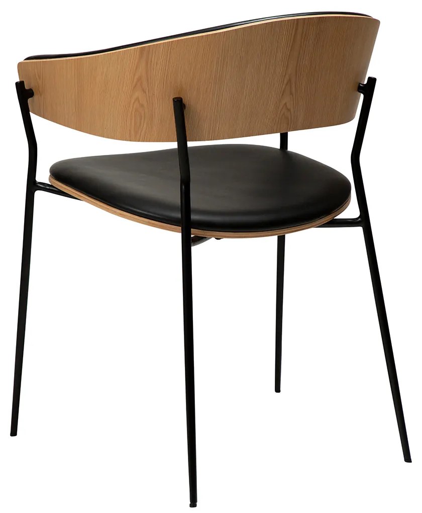 Dan-Form Crib Eetkamerstoel Gebogen Eiken Naturel
