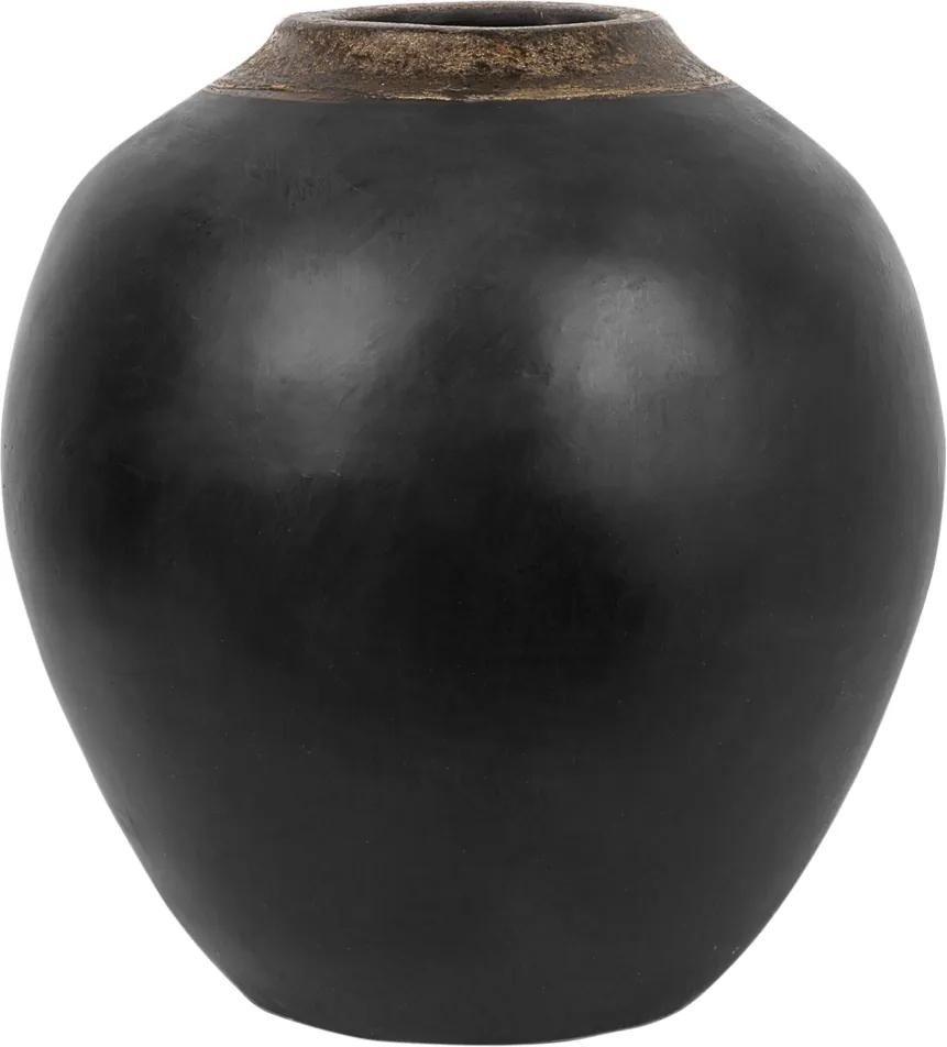 Decoratieve vaas zwart LAURI