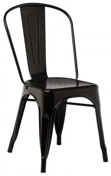 Stapelbare Lix Eetkamerstoelen Set Van 4 Zwart - Sklum