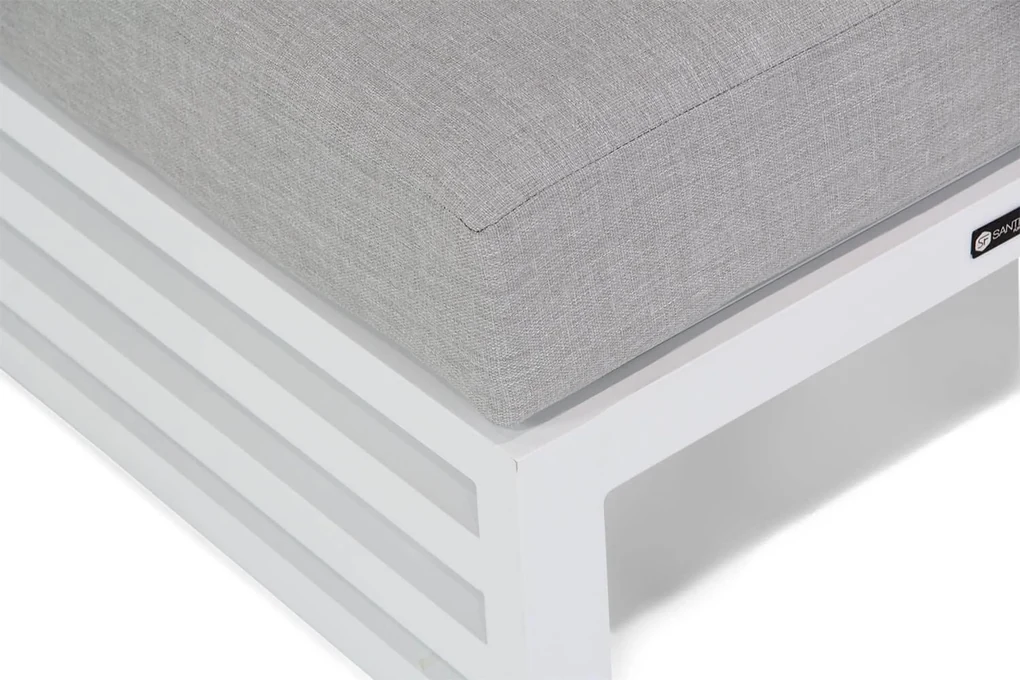 Hoek loungeset 2 personen Aluminium Wit Santika Furniture Santika Jaya