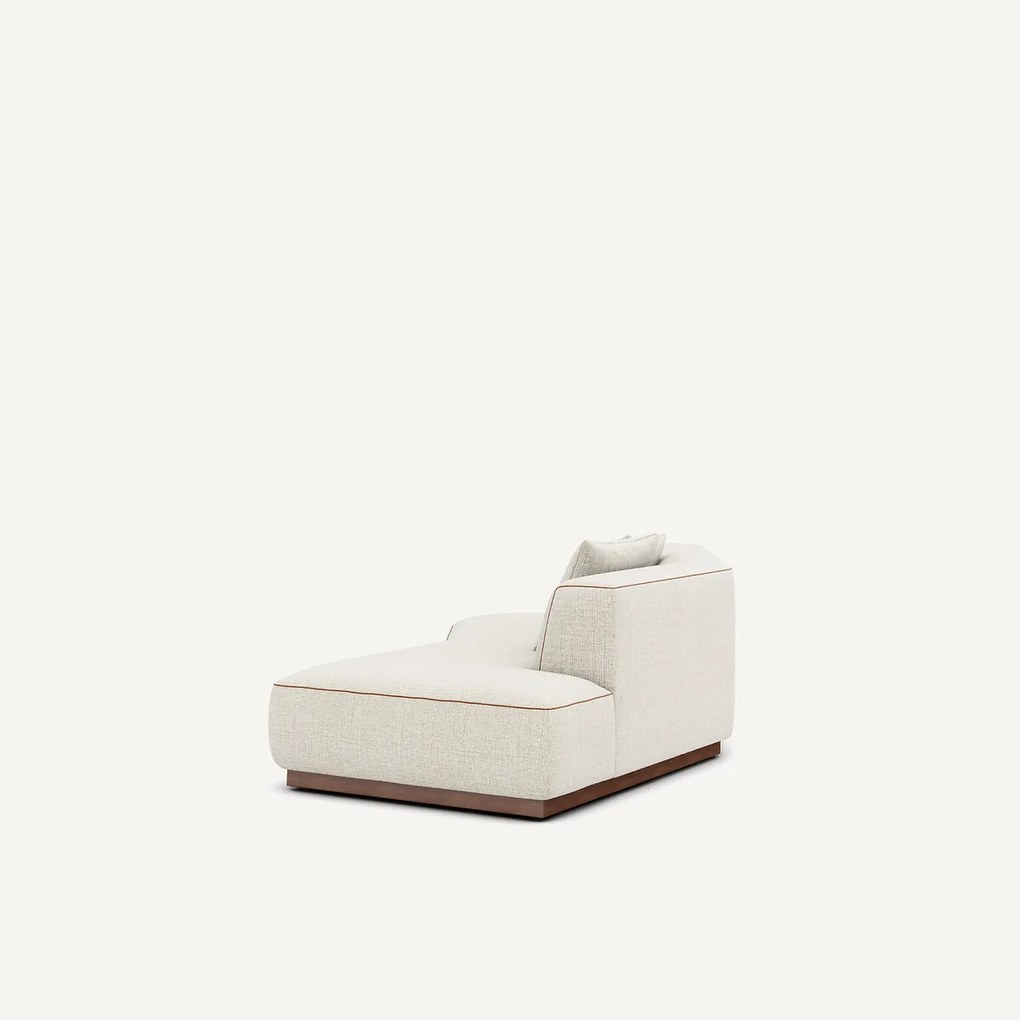 Rechte halve bank in gevlekt canvas, JACOPO