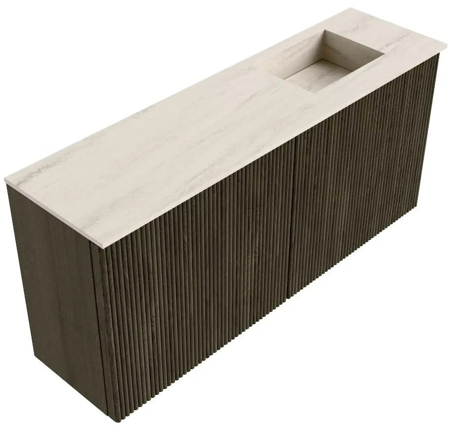 Mondiaz Joya DLux 90cm toiletmeubel shadow met wastafel faye rechts zonder kraangat meli