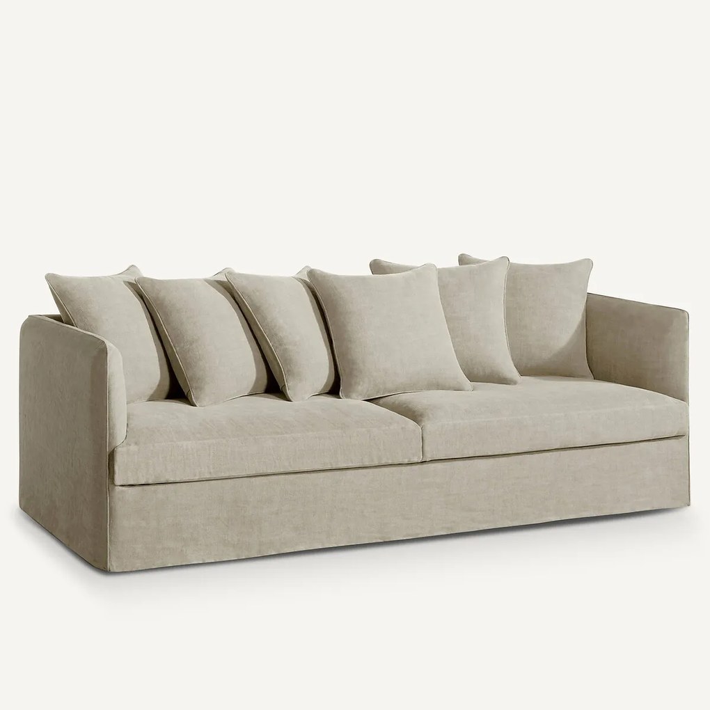 Bank 3-, 4- of 5-zits in dik stonewashed linnen, Neo Chiquito