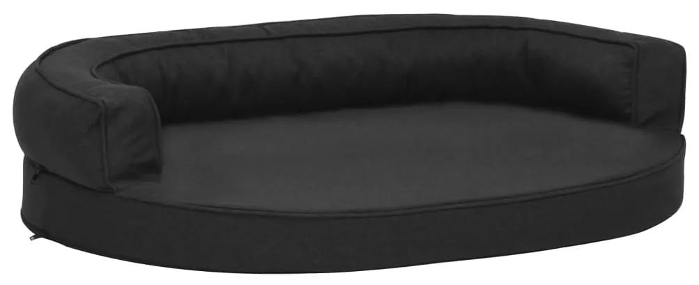vidaXL Hondenbed ergonomisch linnen-look 90x64 cm zwart