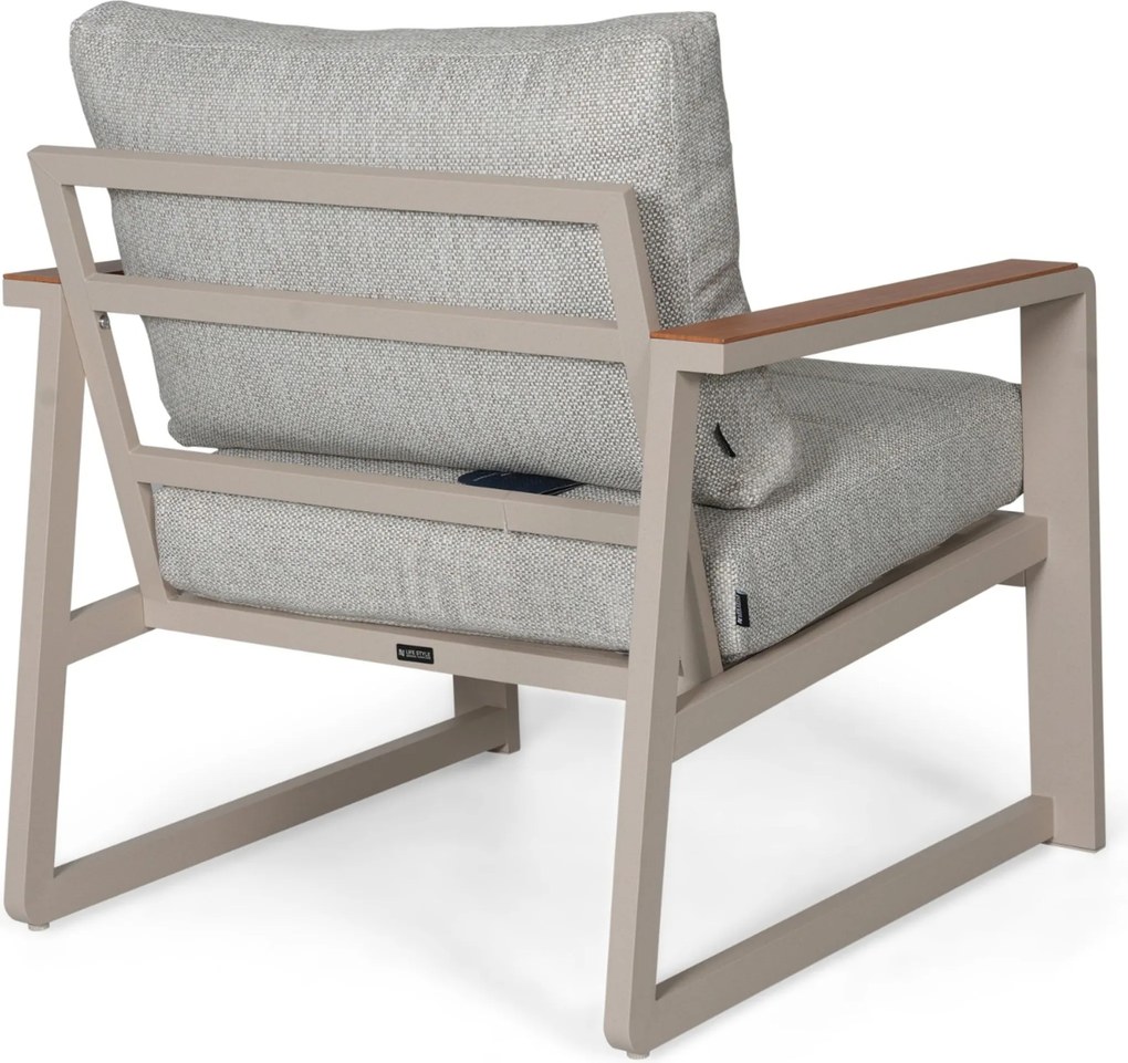 Stoel en Bank Loungeset 7 personen Aluminium Zand/Beige Lifestyle Garden Furniture Sabbia