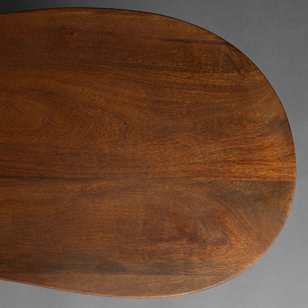 Dutchbone Tilon Salontafel Organische Vorm Walnoot - 110 X 60cm.