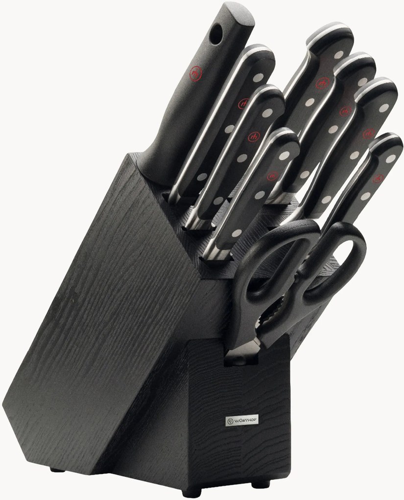 Messenblok Classic van essenhout, 9-delig