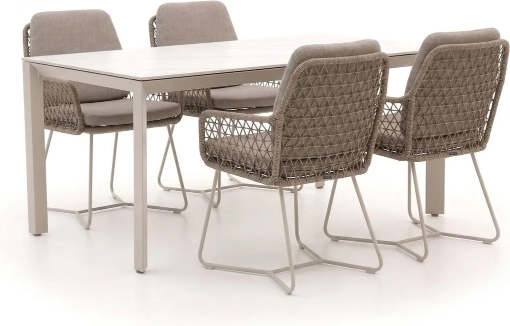 Diningset Intenso  | 4 personen | Tuinset sintered stone | 5-delig | Kees Smit Tuinmeubelen