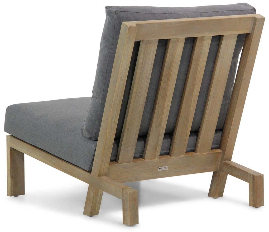 Hoek loungeset 6 personen Teak Old teak greywash Lifestyle Garden Furniture Pure Island