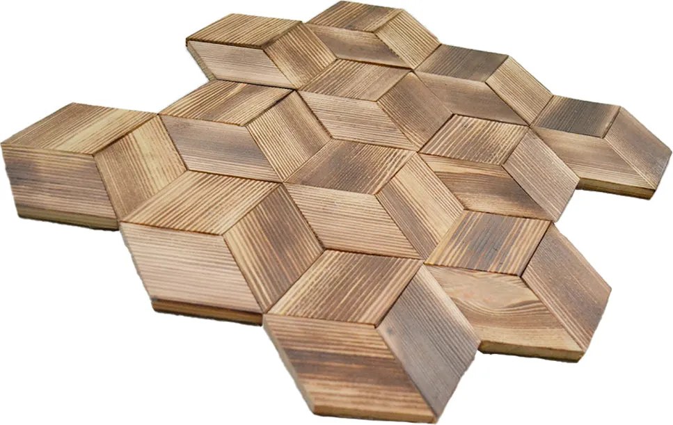 Houten Mozaïekpaneel | Fresh Pine | 30×35 cm | Hout | Tegel