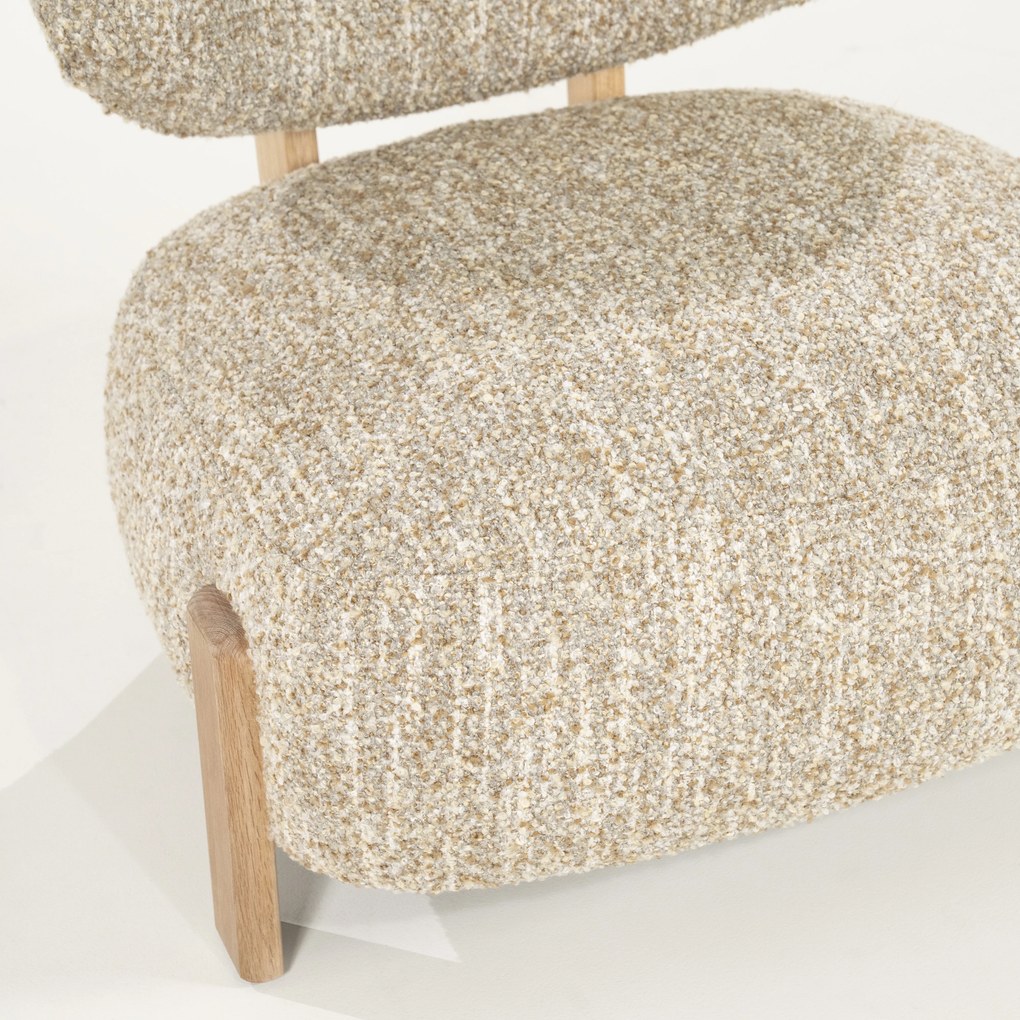 Boucle Stoel Beige Naturel