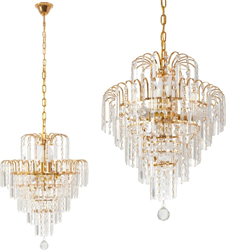 Kristallen plafondlamp 312358 Goud