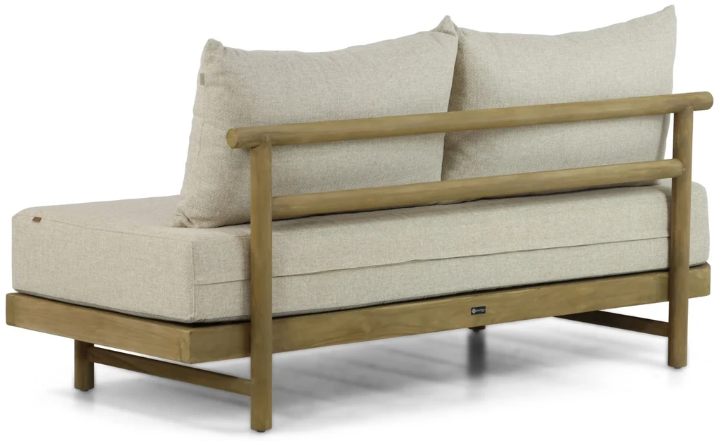 Hoek loungeset 5 personen Teak Old teak greywash Santika Furniture Santika