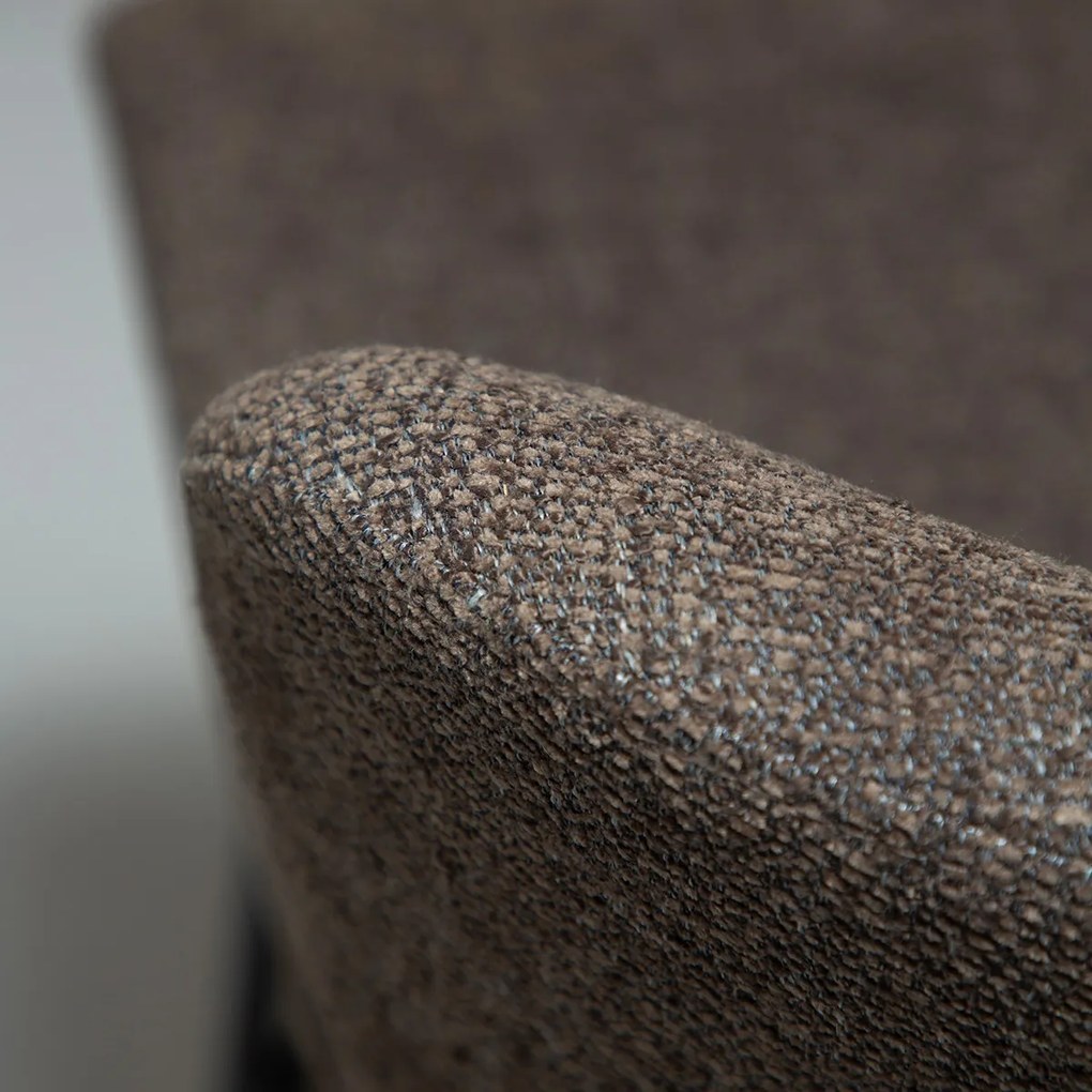Dan-Form Glam Swivel Draaibare Barstoel Bruin Boucle