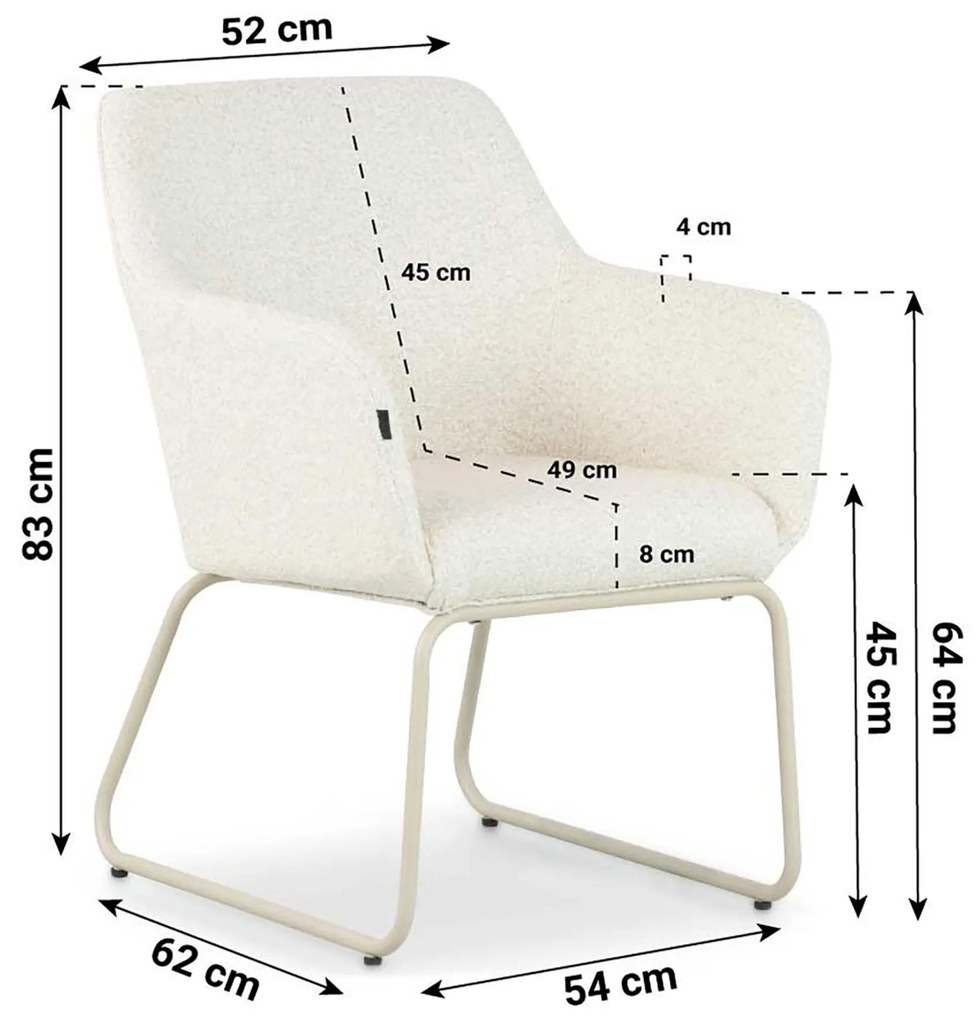 Tuinstoel textiel Grijs-antraciet Lifestyle Garden Furniture Lugo