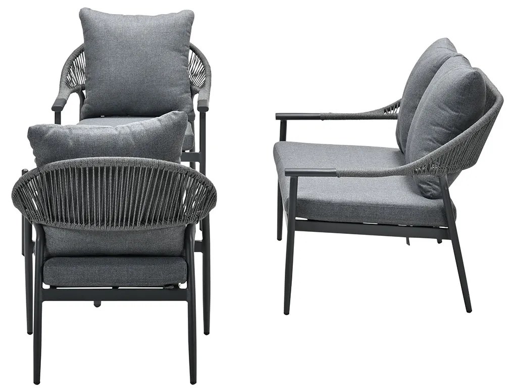 Garden Impressions Charly loungeset 5-delig - grijs