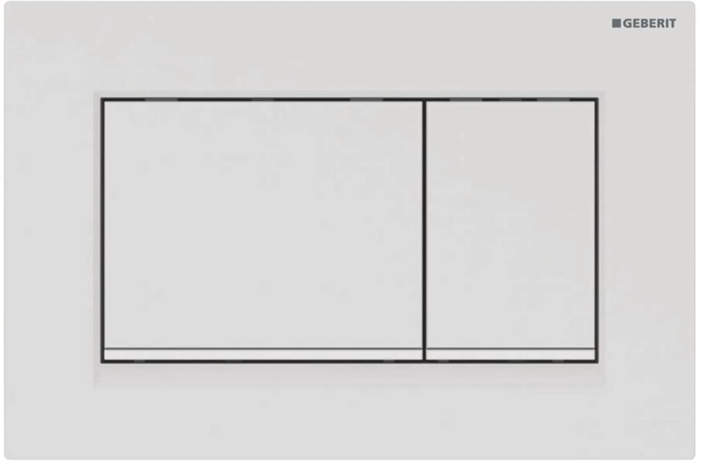 Geberit Sigma 10 (ex Sigma 30) bedieningspaneel mat wit voor Sigma reservoirs 8cm (UP720) en 12cm (UP320)
