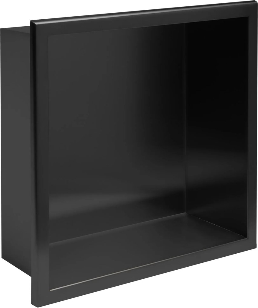 bathroom shelf 30x30 matte black