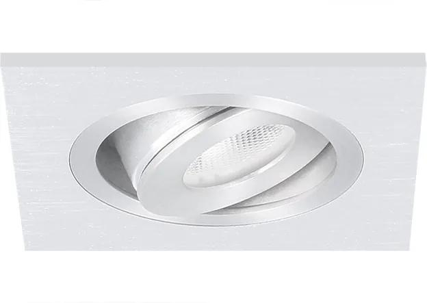 Alba - Led Inbouwspot Aluminium Vierkant - Kantelbaar - 1 Lichtpunt (incl. Lichtbron) - 60 X 60mm | LEDdirect.nl