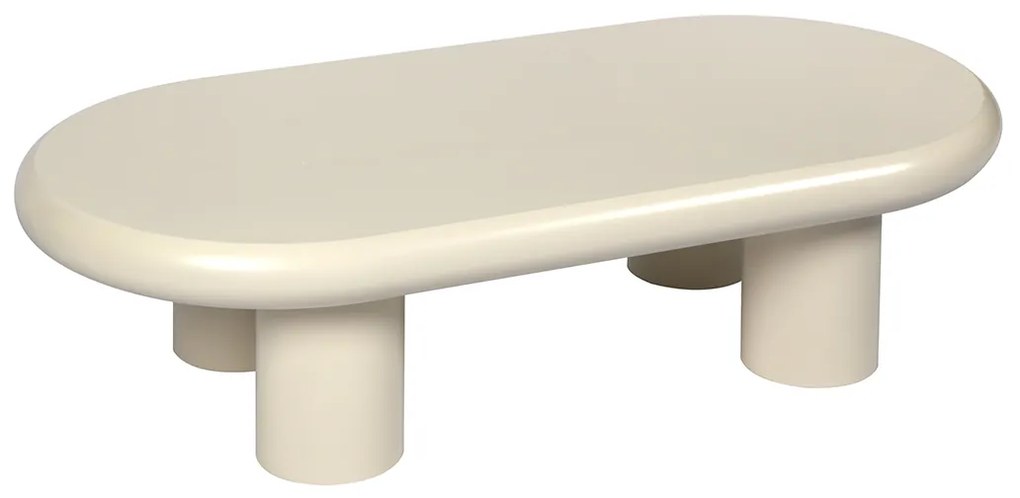Cloud Salontafel Creme Wit - 120 X 60cm.