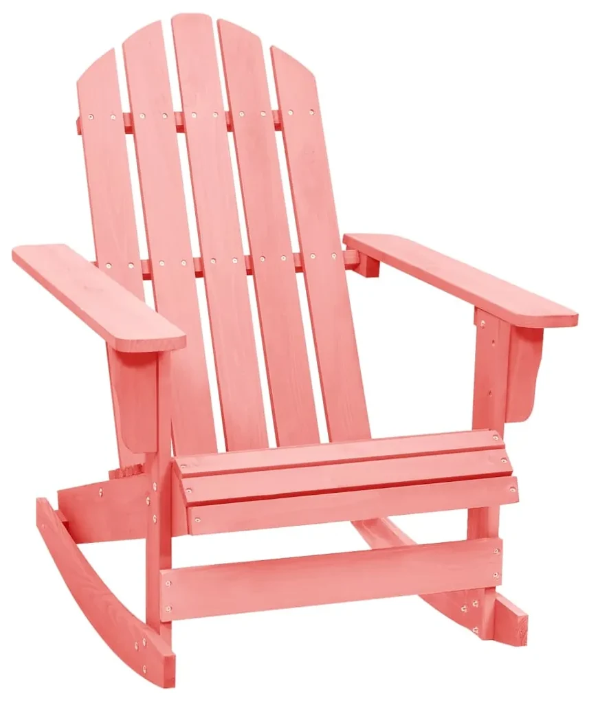 vidaXL Schommelstoel Adirondack massief vurenhout roze