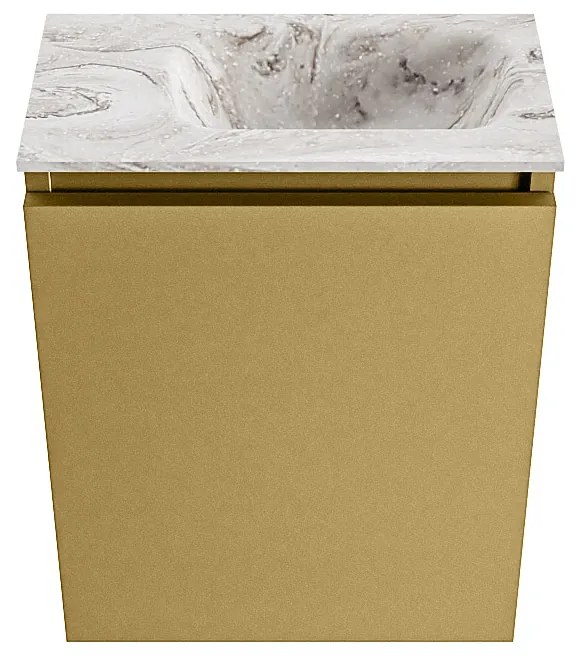 Mondiaz Ture DLux toiletmeubel 40cm oro met wastafel glace rechts zonder kraangat