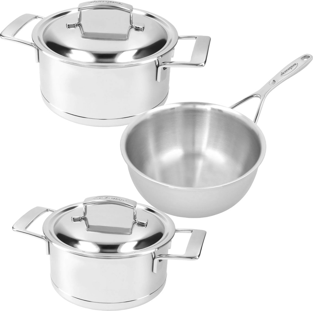 Demeyere Silver 7 Pannenset, 3-delig - Silver 7 - Demeyere