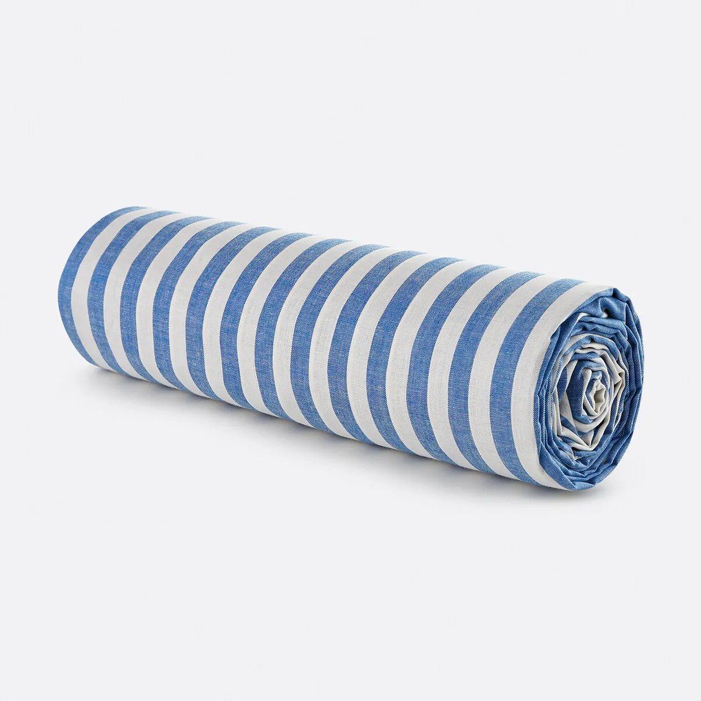 Hoeslaken voor kinderen, katoen, omslag 30 cm, SOIZIC BLEU