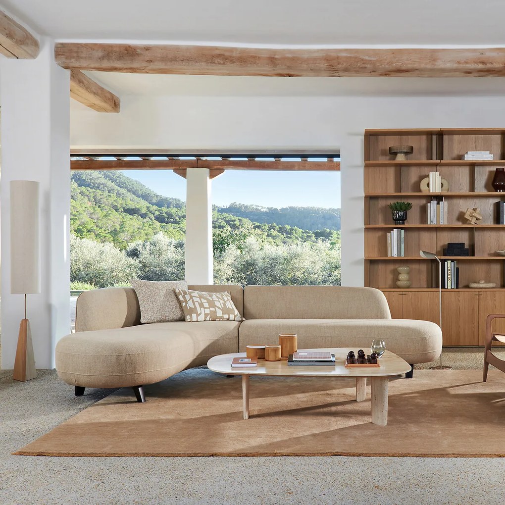 Hoekbank chambray linnen, Rosebury