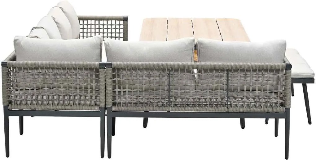 Garden Impressions Burela lounge dining set 6-delig links - taupe