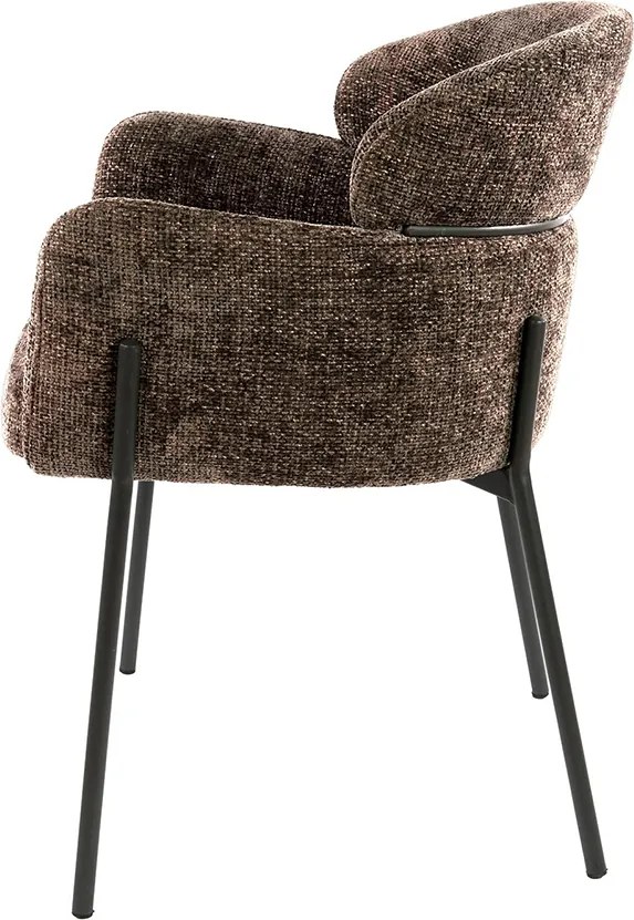 Comfortabele Eetkamerstoel Bruin