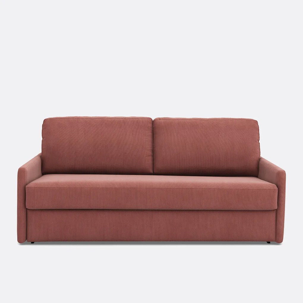 Slaapbank in ribfluweel, Comfort Bultex®, Marta