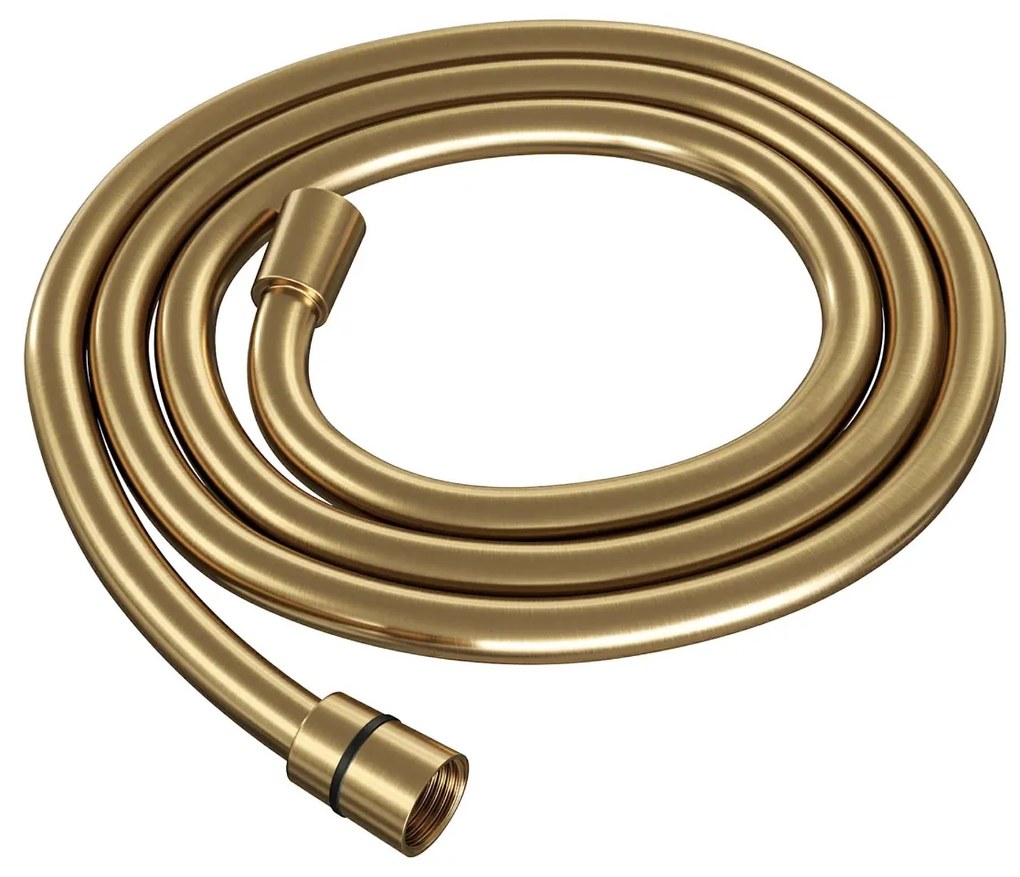 Brauer Gold Edition thermostatische inbouw badkraan met uitloop en staafhanddouche set 3 messing geborsteld PVD