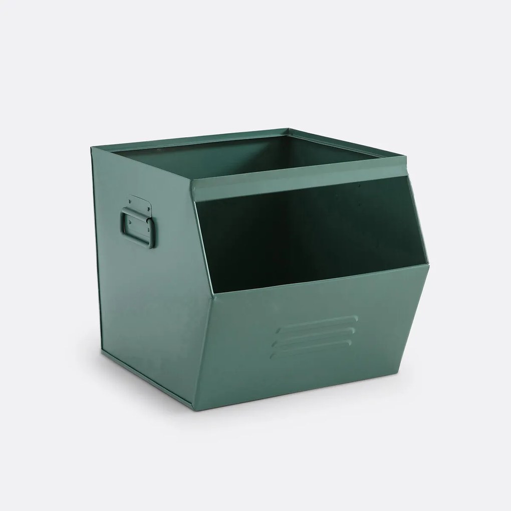 Stapelbare opbergbak in metaal, Hiba