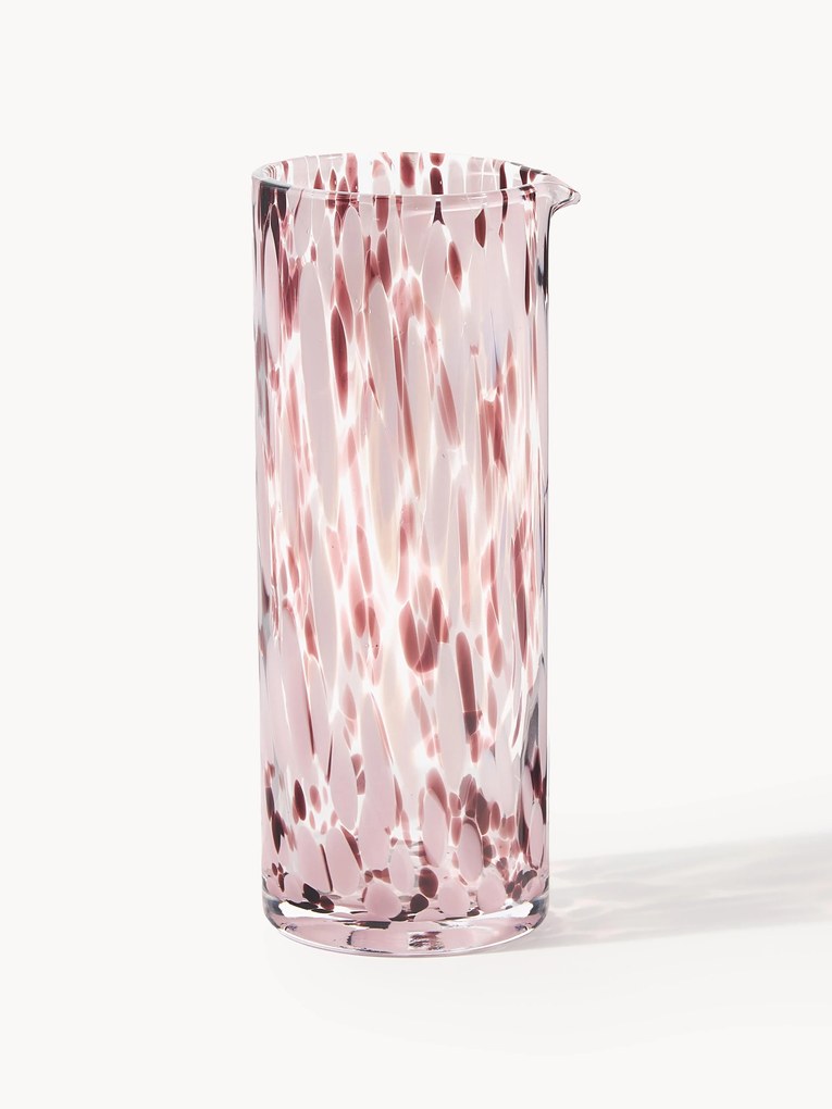 Handgemaakte karaf Oakley van gespikkeld glas, 1.1 L