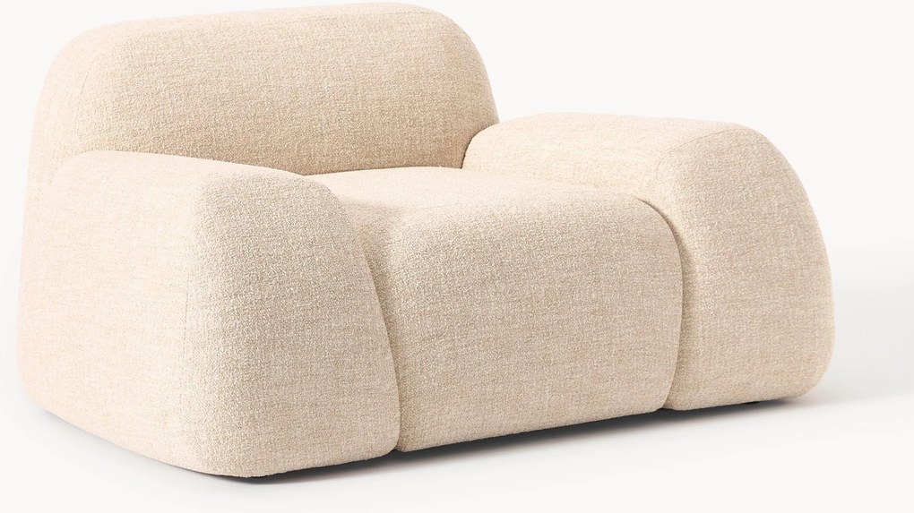 Loungefauteuil Wolke van bouclé